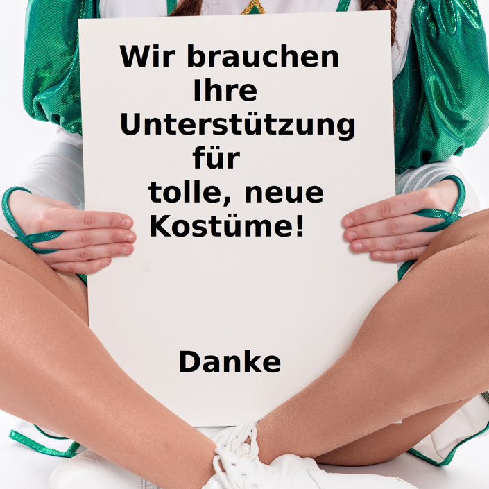 Neue Kostüme für die Gardetänzerinnen!