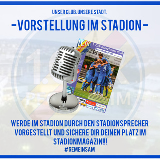 Vorstellung im Stadion