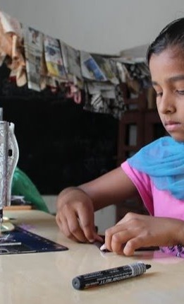 Nähwerkstatt für Mädchen in Indien