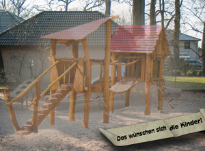 Klettergerüst für die Wurzelzwerge