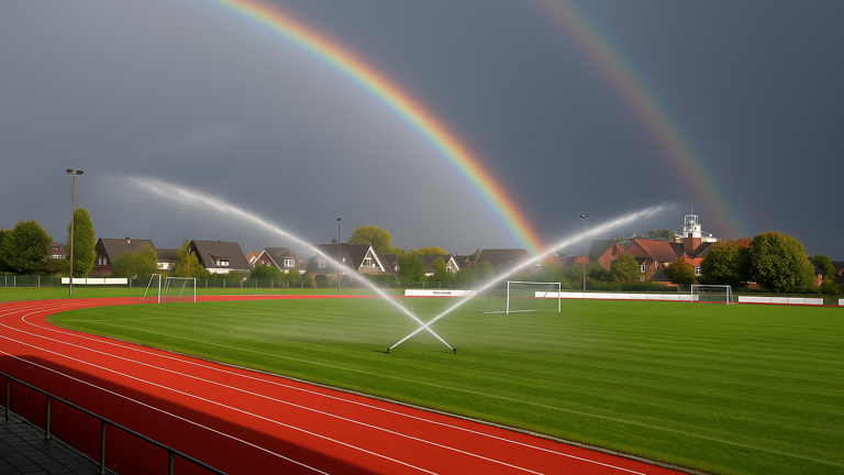 Installation einer Beregnungsanlage im Stadion des SC Twistringen