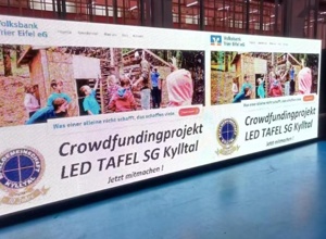 LED-Video-Tafel für den Sportplatz Gerolstein
