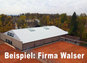 Energetische Tennishalle für Laupheim