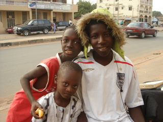 eine Danke-Postkarte direkt aus Gambia