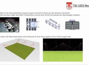 Umrüstung LED Flutlicht TSV Neukirch
