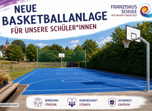 Basketballanlage für den Schulhof