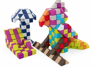 CHALLANGE magnetische 3D big Bausteine für Kindergarten Pusteblume