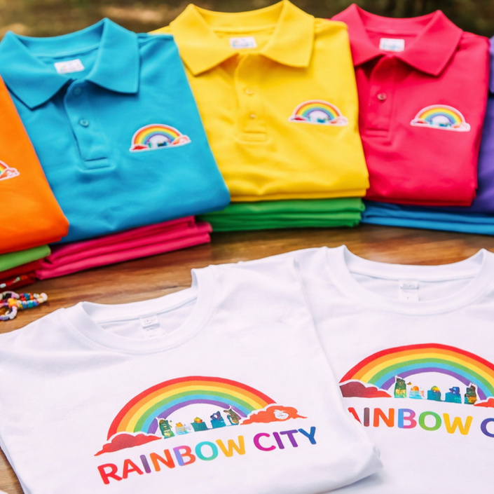 Textilien für Rainbow City