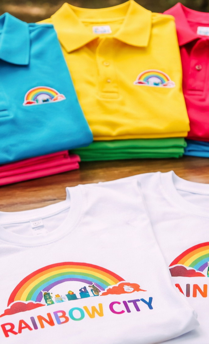 Textilien für Rainbow City