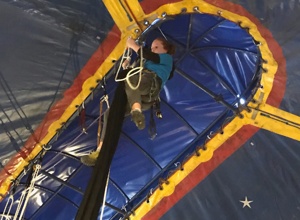 Neue Zeltplane für Zirkuszelt Kinderzirkus Maroni