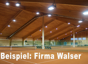 Energetische Tennishalle für Laupheim
