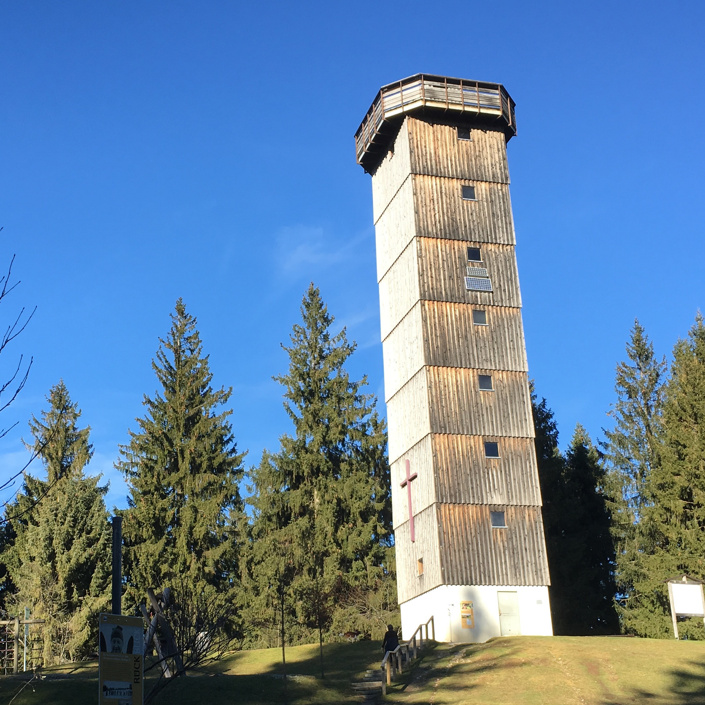 Schwarzer Grat Turm Sanierung und Fernrohr