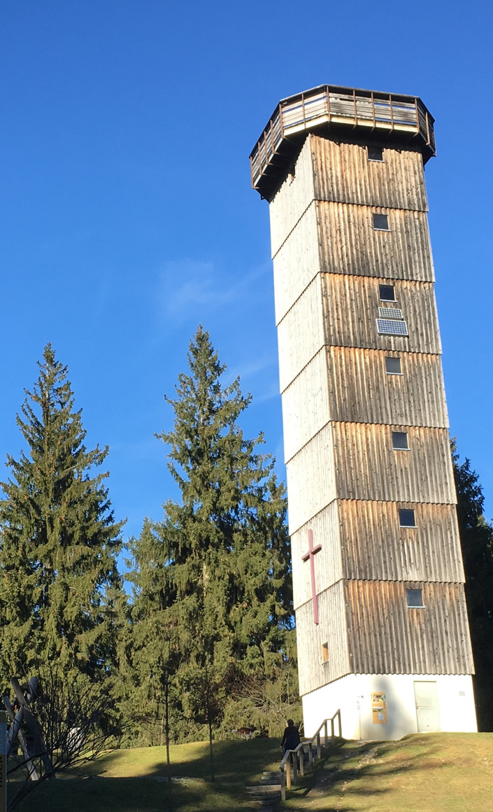 Schwarzer Grat Turm Sanierung und Fernrohr