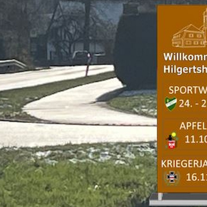 Begrüßungstafeln Hilgertshausen