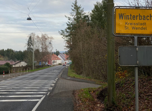 Geschwindigkeitsanzeige für Winterbach