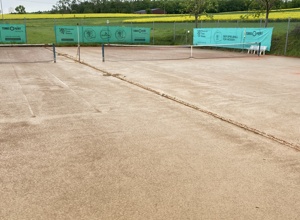 Überflutet - Instandsetzung Tennisplätze TCW
