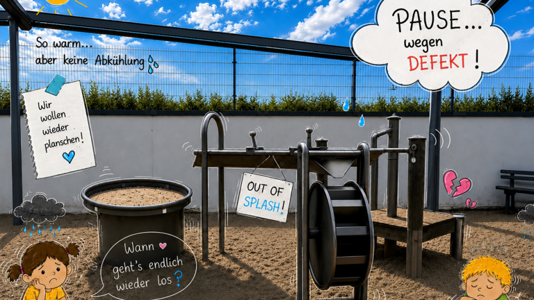 Kita Pusteblume e.V. - Reparatur unserer Wasseranlage im Außengelände