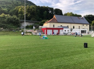 Sportplatzpflegemaßnahmen beim TSV Bad Überkingen
