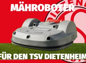 Mähroboter für das Dietenheimer Illerstadion