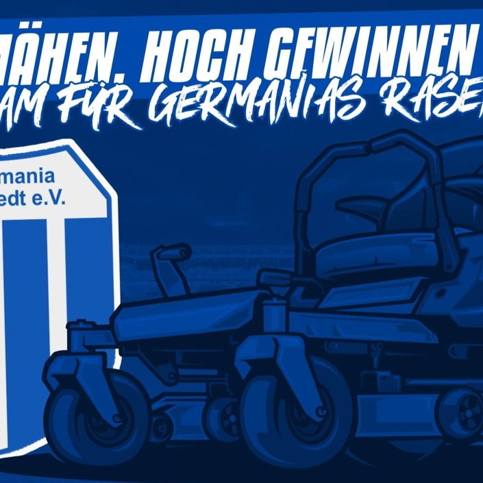 "kurz mähen - hoch gewinnen" Gemeinsam für Germanias Rasen.