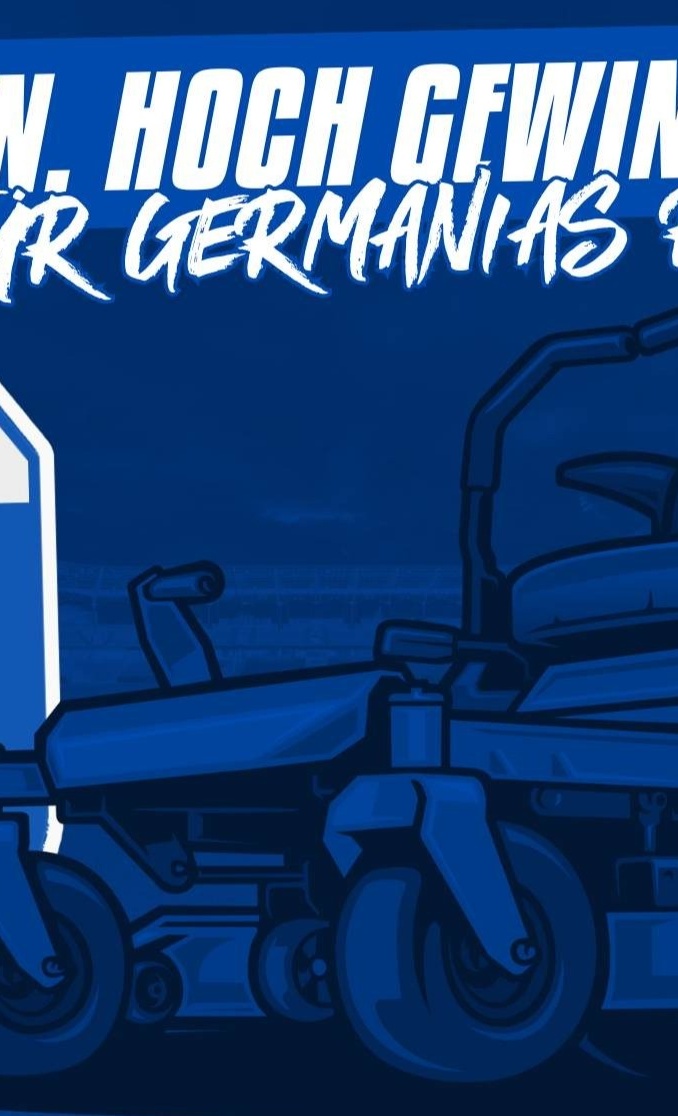 "kurz mähen - hoch gewinnen" Gemeinsam für Germanias Rasen.