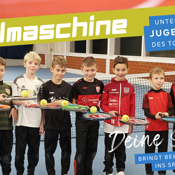 Ballmaschine für das Jugendtraining beim TC Tannhausen