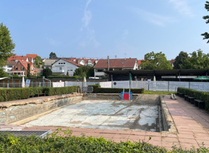 Wiederaufbau Mineralfreibad Winnenden-Höfen nach Hochwasser 2024