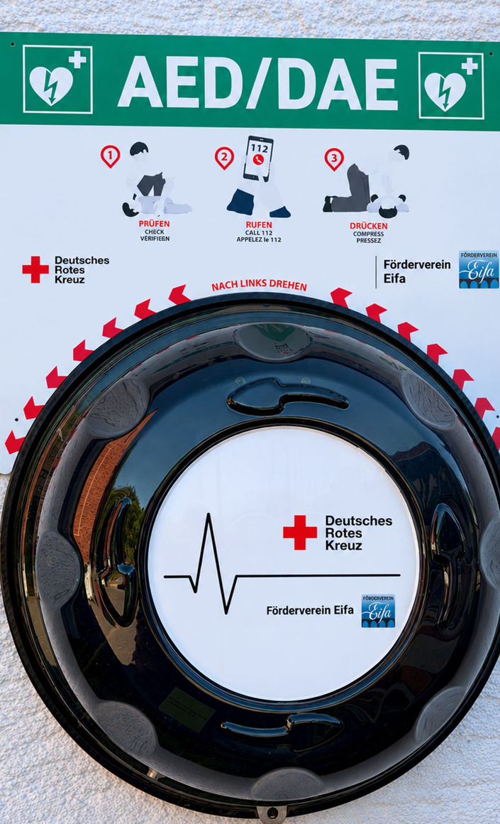 Für Eure Herzen! - Ein Defibrillator (AED) für Eifa
