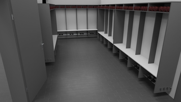 Renovierung Spielerkabinen