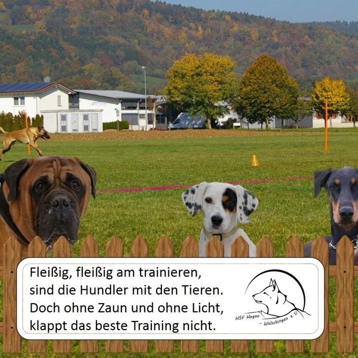 Neues Trainingsgelände umzäunen