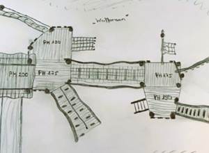 Holzspielanlage für die Grundschule Waffensen