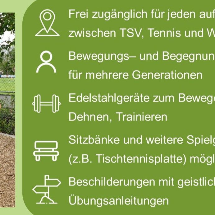 Fitnessparcours auf der Wanne