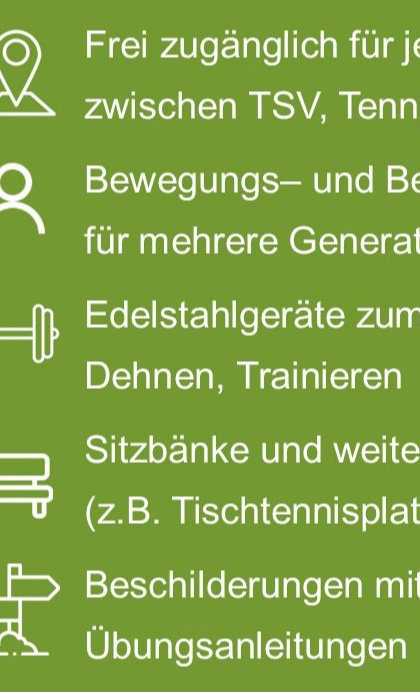 Fitnessparcours auf der Wanne