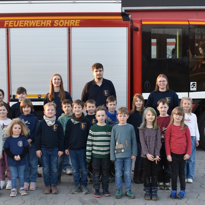Einheitliche Bekleidung für die Kinderfeuerwehr