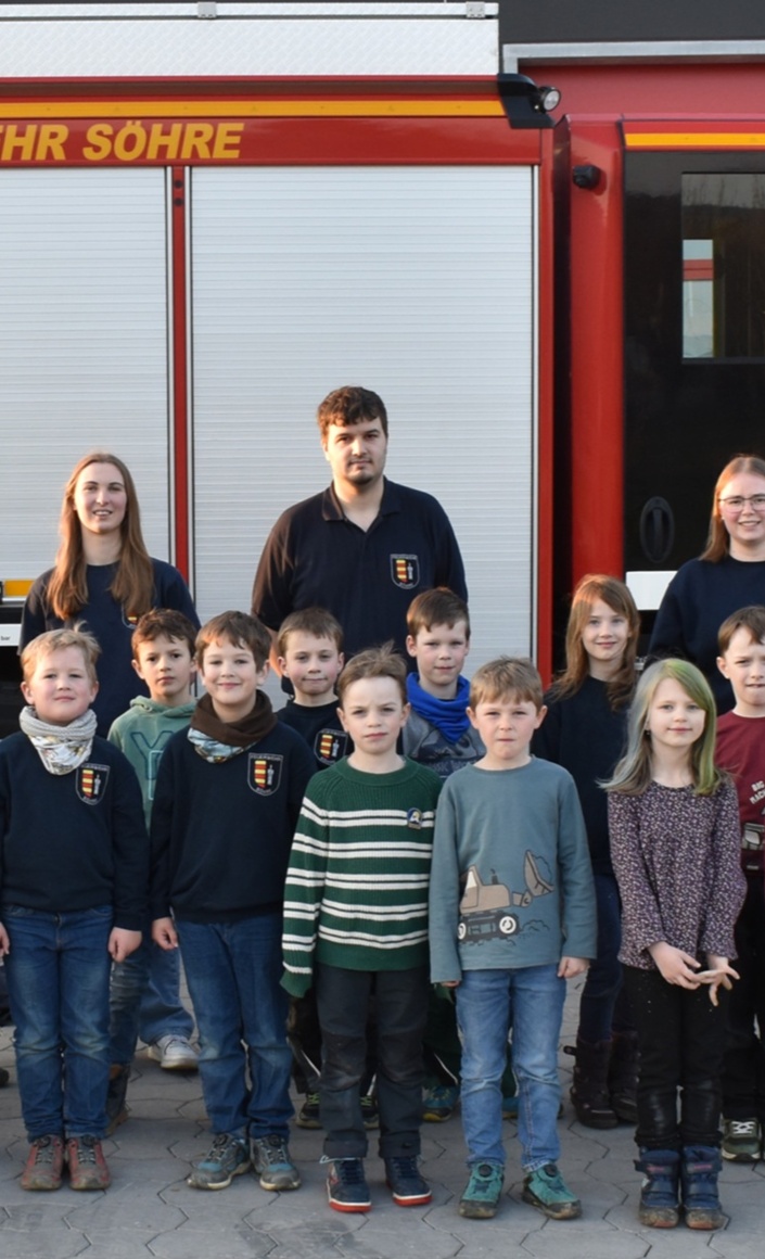 Einheitliche Bekleidung für die Kinderfeuerwehr