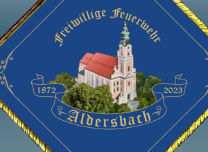 Neue Fahne zum 151-jährigen Vereinsjubiläum der FFW Aldersbach