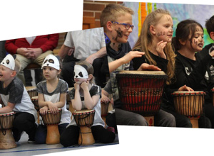 Trommelprojekt der Spormecke Kids