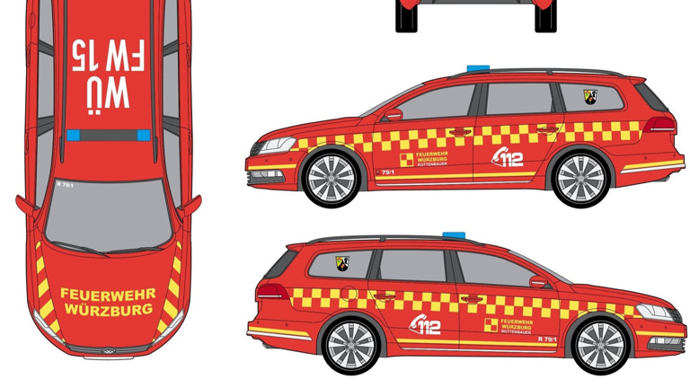 Warnmarkierung und neue Reifen für HvO-Fahrzeug FF Rottenbauer