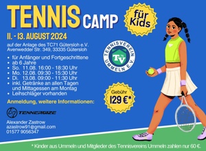 Tenniscamp für Kids