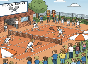 LED-Beleuchtungssystem feste Tennishalle