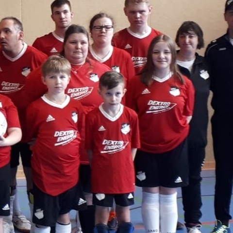 Fußballmannschaft für Behinderte