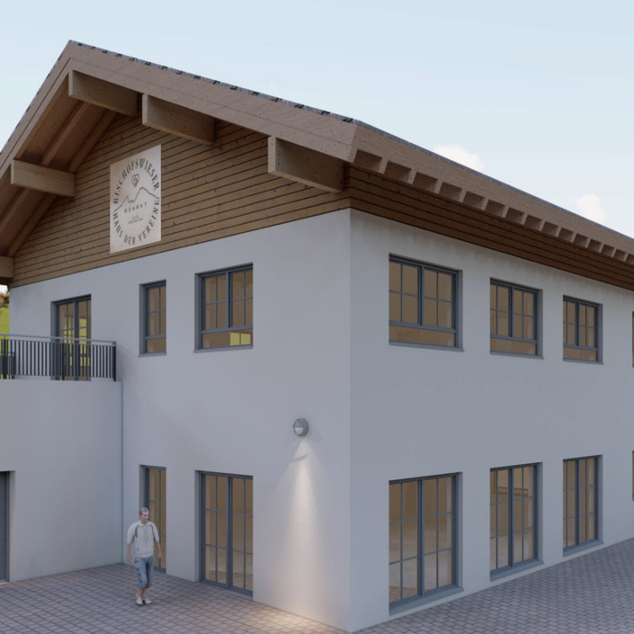 Bau eines neuen Vereinsheims in Bischofswiesen