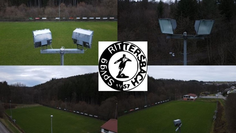 SpVgg Rittersbach Umrüstung Flutlichtanlage auf LED