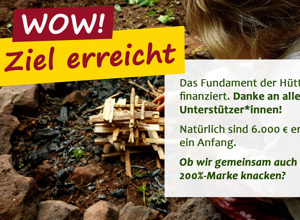 Schutzhütte für unseren Naturkindergarten