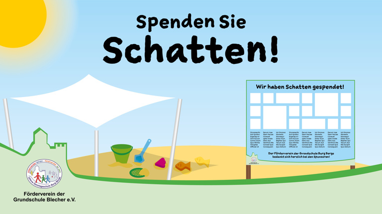 Schatten spenden für Schulkinder