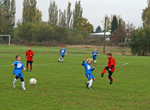 Pflegegerät - neuer Kunstrasenplatz Fußballjugend