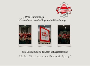 Neue Gardekostüme für die Kinder- und Jugendabteilung