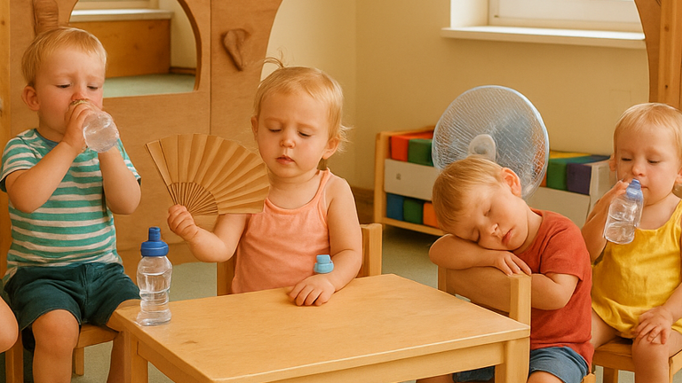 Kühler Schlaf für kleine Bärchen: Klimaanlage für unsere Krippe
