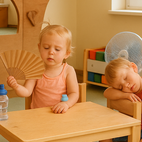 Kühler Schlaf für kleine Bärchen: Klimaanlage für unsere Krippe