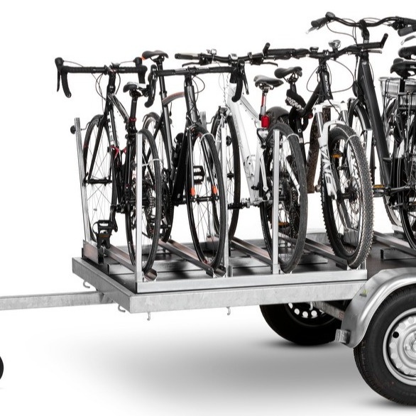 PKW Fahrrad-Transportanhänger für 10 Fahrräder / E-Bikes